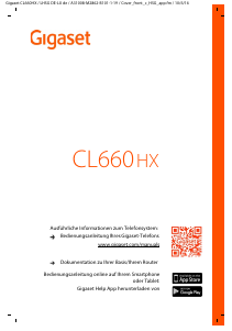 Bedienungsanleitung Gigaset CL660HX Schnurlose telefon