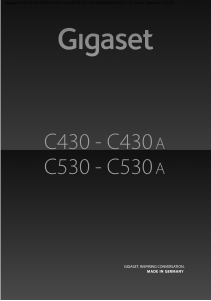 Bedienungsanleitung Gigaset C430 Schnurlose telefon