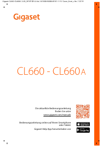 Bedienungsanleitung Gigaset CL660 Schnurlose telefon
