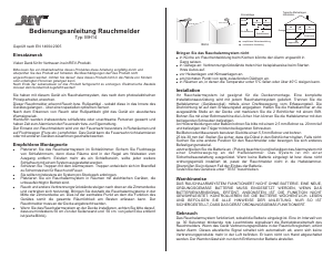 Mode d’emploi REV MH14 Détecteur de fumée