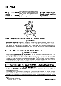 Manual de uso Hitachi C 12LDH Sierra de inglete