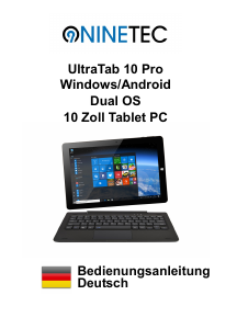 Bedienungsanleitung NINETEC Ultratab 10 Pro Tablet