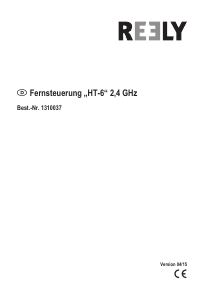 Bedienungsanleitung Reely HT-6 RC-Controller