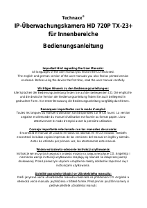 Bedienungsanleitung Technaxx TX-23+ IP Kamera