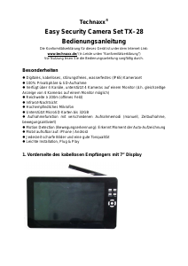 Bedienungsanleitung Technaxx TX-28 IP Kamera