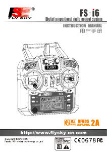 Handleiding Fly Sky FS-i6 RC Controller