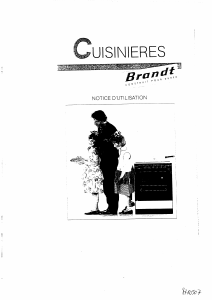 Mode d’emploi Brandt KB624B Cuisinière