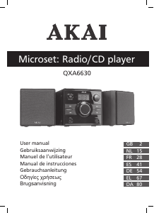 Εγχειρίδιο Akai QXA6630 Στερεοφωνικό σετ