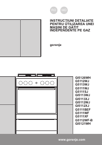 Manual Gorenje GI5126WH Aragaz
