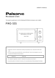 Manual Palsonic PMO-555 Microwave