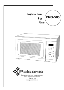 Manual Palsonic PMO-585 Microwave