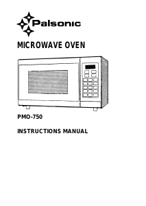 Manual Palsonic PMO-750 Microwave