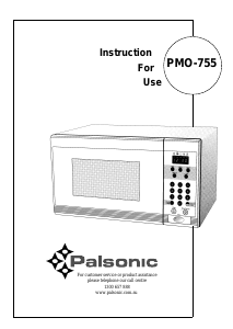 Manual Palsonic PMO-755 Microwave