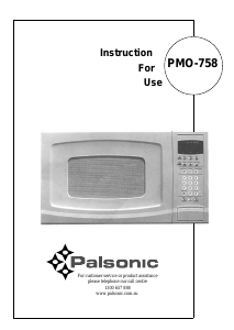 Manual Palsonic PMO-758 Microwave