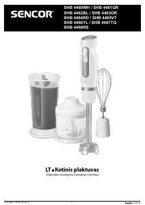 Vadovas Sencor SHB 4462BL Rankinis maišytuvas