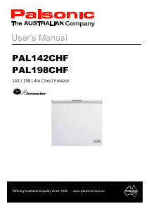 Manual Palsonic PAL198CHF Freezer