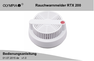 Bedienungsanleitung Olympia RTX 200 Rauchmelder
