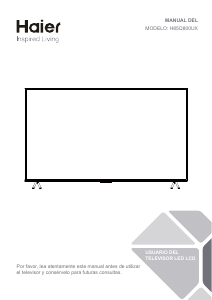 Manual de uso Haier H85Q800UX Televisor de LED