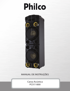 Manual Philco PCX11000 Altifalante