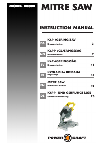 Bruksanvisning Power Craft 48000 Kappsag