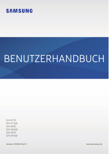 Bedienungsanleitung Samsung SM-X910 Galaxy Tab S Tablet