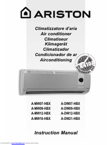 Manual de uso Ariston A-MW12-HBX Aire acondicionado