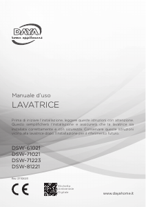 Manuale DAYA DSW-71223 Lavatrice