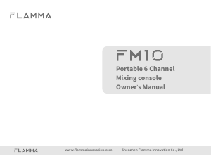 Handleiding Flamma FM10 Mengpaneel