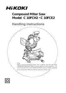 Manual Hikoki C 10FCE2 Mitre Saw