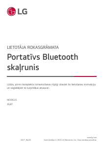 Rokasgrāmata LG XG8T Skaļrunis