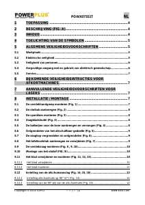 Handleiding Powerplus POWX07551T Verstekzaag