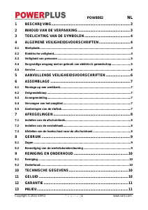 Handleiding Powerplus POW8002 Verstekzaag