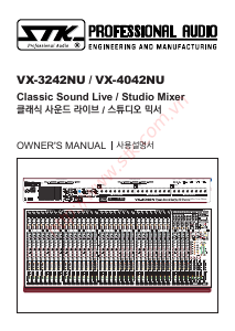 Handleiding STK VX-3242NU Mengpaneel