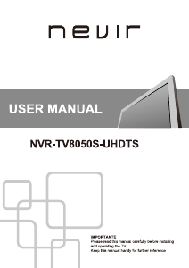 Manual Nevir NVR-TV8050S-UHDTS LED Television