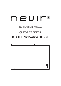 Handleiding Nevir NVR-AR5250L-BE Vriezer