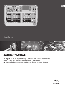 Manual Behringer X32 Mixing Console