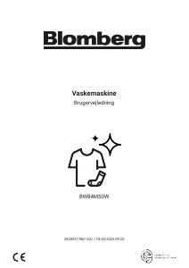 Brugsanvisning Blomberg BW84M50W Vaskemaskine