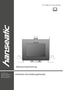 Manual Hanseatic SY-103B3-P1-C120-L52-600 Cooker Hood