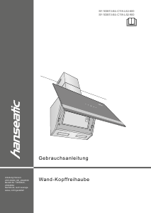 Manual Hanseatic SY-103E13-E4-C118-L52-900 Cooker Hood