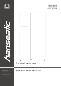 Handleiding Hanseatic HSBS17590BBI Koel-vries combinatie