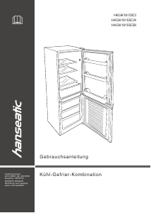 Handleiding Hanseatic HKGK16155CBI Koel-vries combinatie