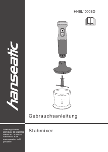 Handleiding Hanseatic HHBL1000SD Staafmixer