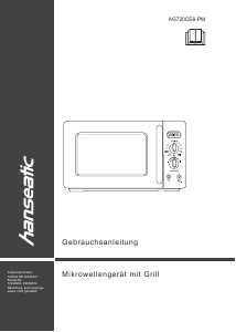 Bedienungsanleitung Hanseatic AG720CE6-PM Mikrowelle