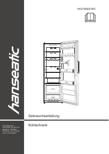 Manual Hanseatic HKS18560CNFI Refrigerator