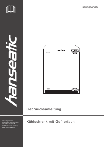 Manual Hanseatic HEKS8260GD Refrigerator