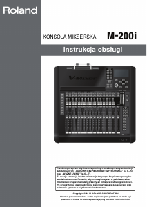Instrukcja Roland M-200i Konsola mikserska