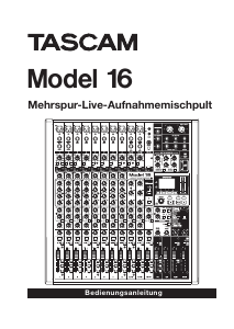 Bedienungsanleitung Tascam 16 Mischpult