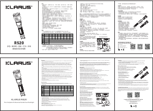 Manual Klarus RS20 Flashlight