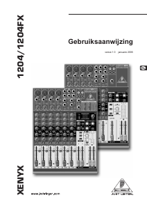 Handleiding Behringer Xenyx 1204 Mengpaneel