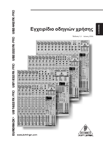 Hướng dẫn sử dụng Behringer Eurorack UB2222FX-PRO Bàn điều khiển hòa âm